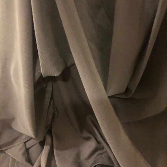 Grey Beaded Layer Cutout Gown (Rhinestones) - Picture 11 of 14